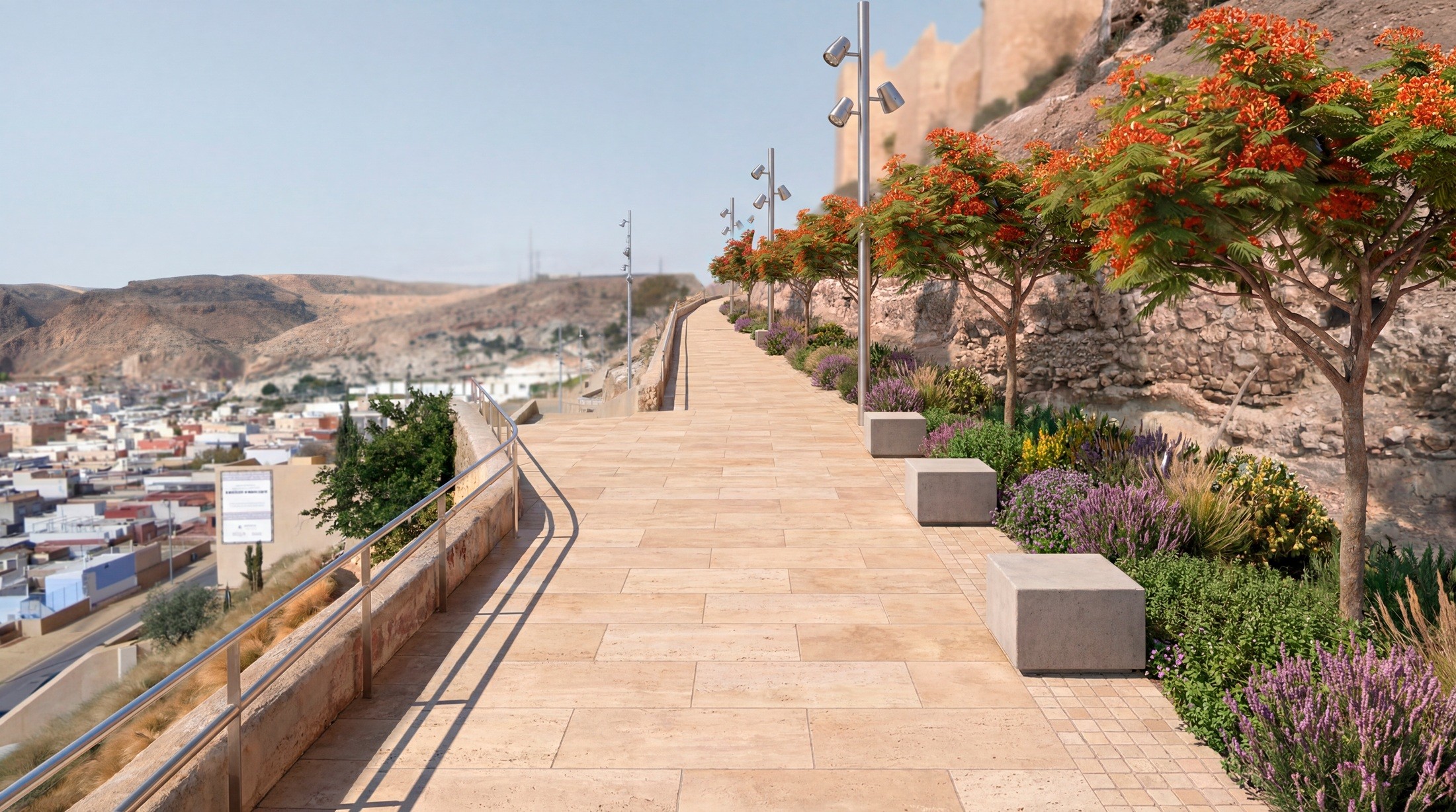 Mejora accesos Alcazaba