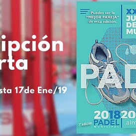 Los Juegos Municipales de Pádel abren la inscripción hasta el 17 de enero