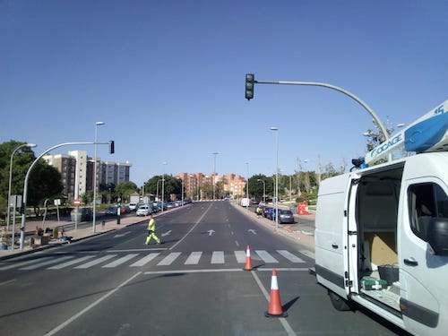 Almería seguridad y movilidad semáforo
