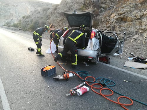 Almería intervención bomberos accidente