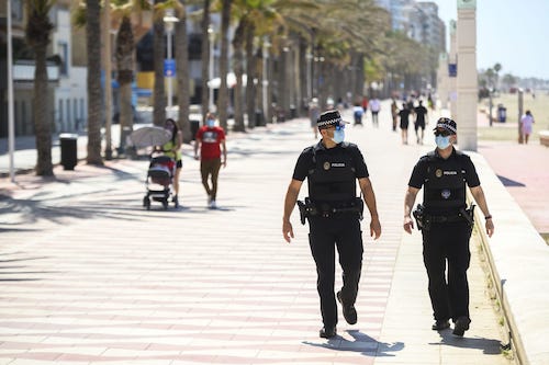 Policia local Almería playas