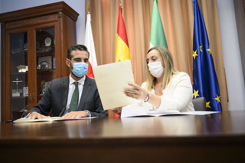 Alcalde Almería Consejera junta