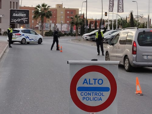 Almería controles policía COVID
