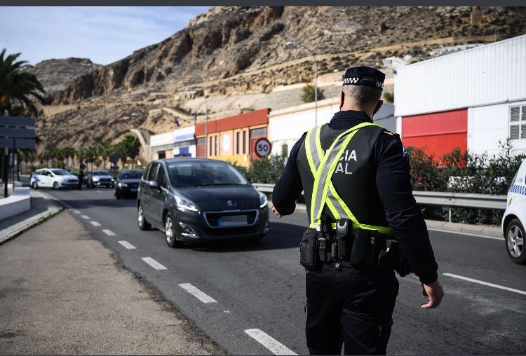 Almería control policia Covid