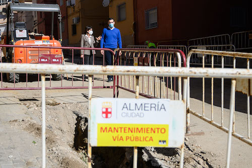 Alcalde Almería visita obras