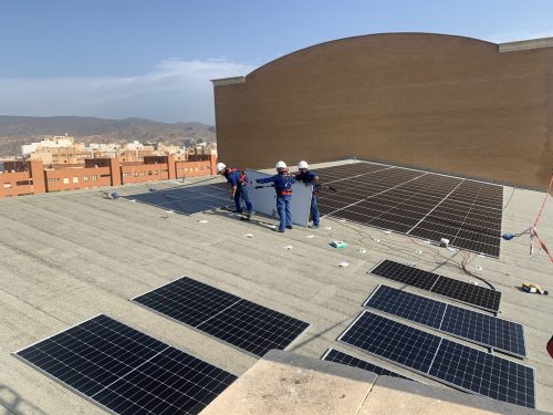 Instalación Placas solares Auditorio